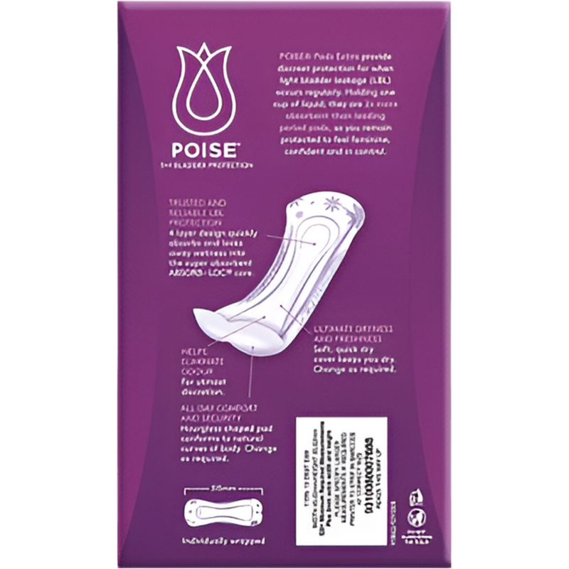 Poise Incontinence Pads Extra Absorbency 12 Pack