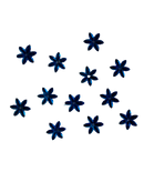 Embellishments Blue stars (Pack of 12)