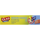 Glad Resealable Medium Storage Bags 15 pack