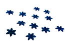 Embellishments Blue stars (Pack of 12)