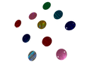 Embellishments Multicolour Circles (Medium size) (Pack of 10)