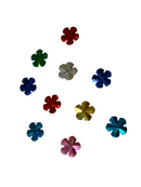 Embellishments Multicolour Flowers (Medium size) (Pack of 10)