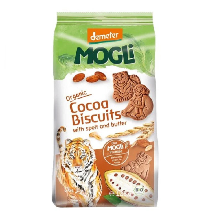 Mogli Organic Cocoa Biscuits 125g