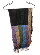 Women’s Pashmina Wool Blend Indian Handicraft Woven Shawls, Scarf, Wraps (Full length)