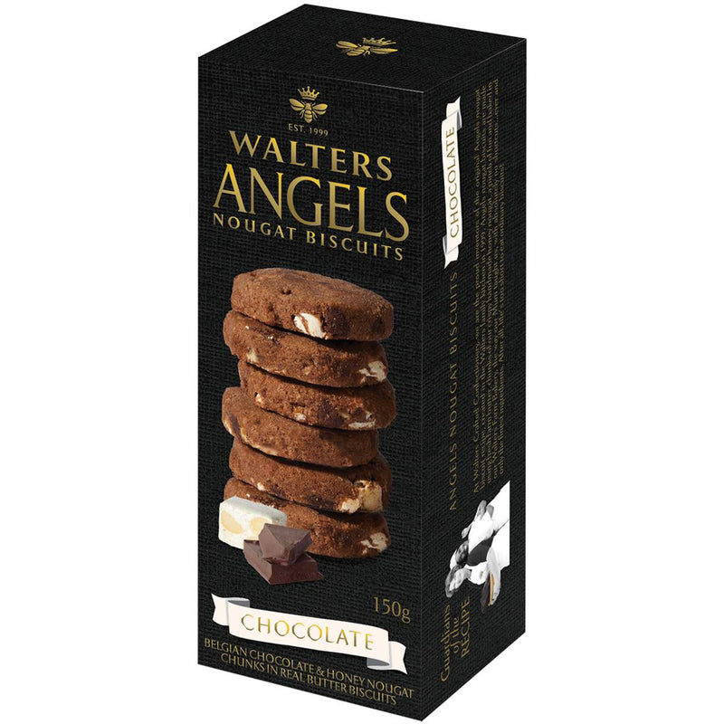 Walters Angels Nougat Biscuits Chocolate 150g