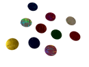 Embellishments Multicolour Circles (Large size) Pack of 10)