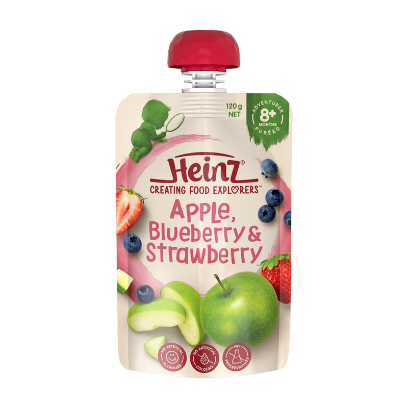 Heinz Apple Blueberry & Strawberry 120g