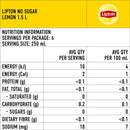 Lipton lemon Sugar Free Iced Tea 1.5 L