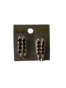 Rectangle Hoop Earrings (Bronze)