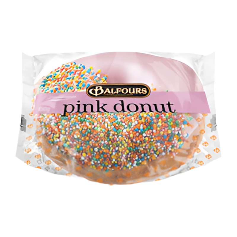 Balfours Pink Iced Donut 130g