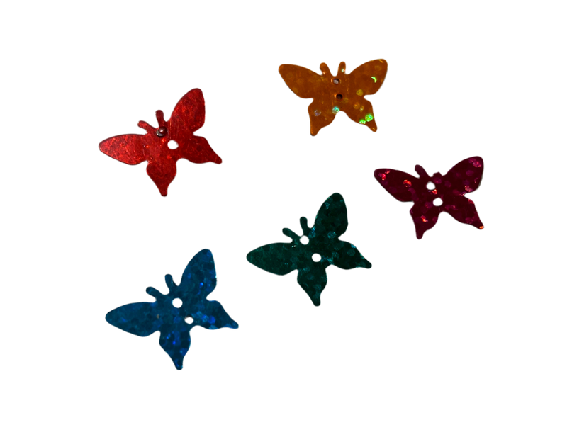 Embellishments Multicoloured Butterfly (Medium size) (Pack of 5)