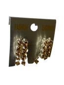 Rectangle Hoop Earrings (Golden)