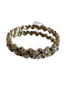 Bangles for kids (Age 0-3), Set of 2 (Green, Red and silver work on Golden)