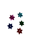 Embellishments Multicolour stars (Medium size) (Pack of 5)