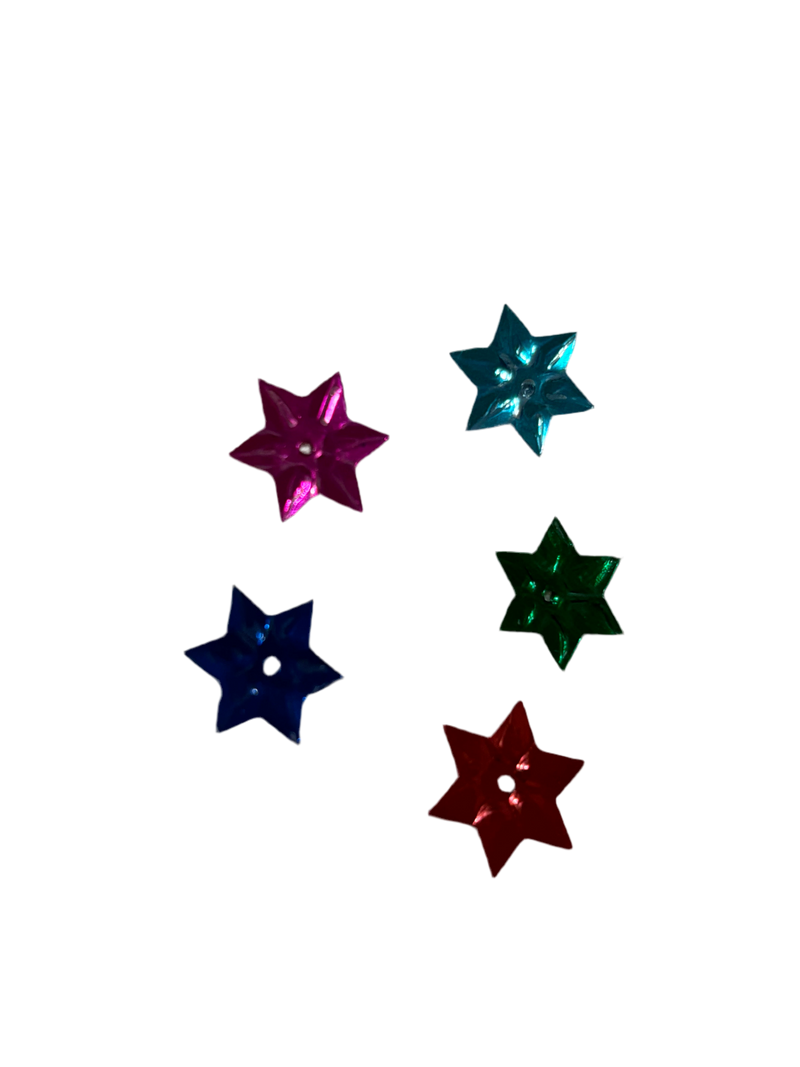 Embellishments Multicolour stars (Medium size) (Pack of 5)