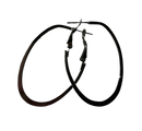 Silver Oval shaped Earrings (Small Size)