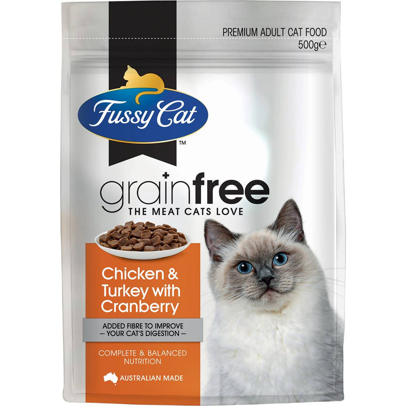 Fussy Cat Grain Free Cat Food Chicken Turkey & Cranberry 500g