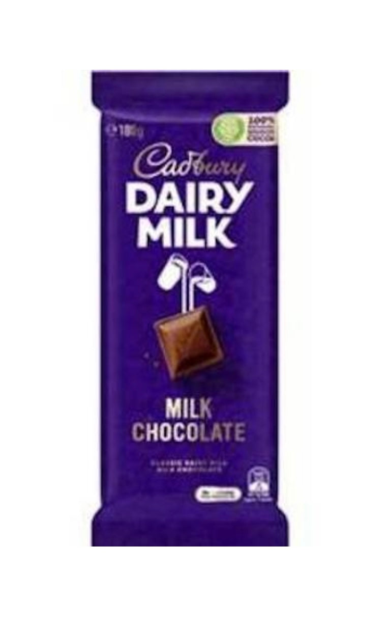 Cadbury Dairy Milk Chocolate 180g