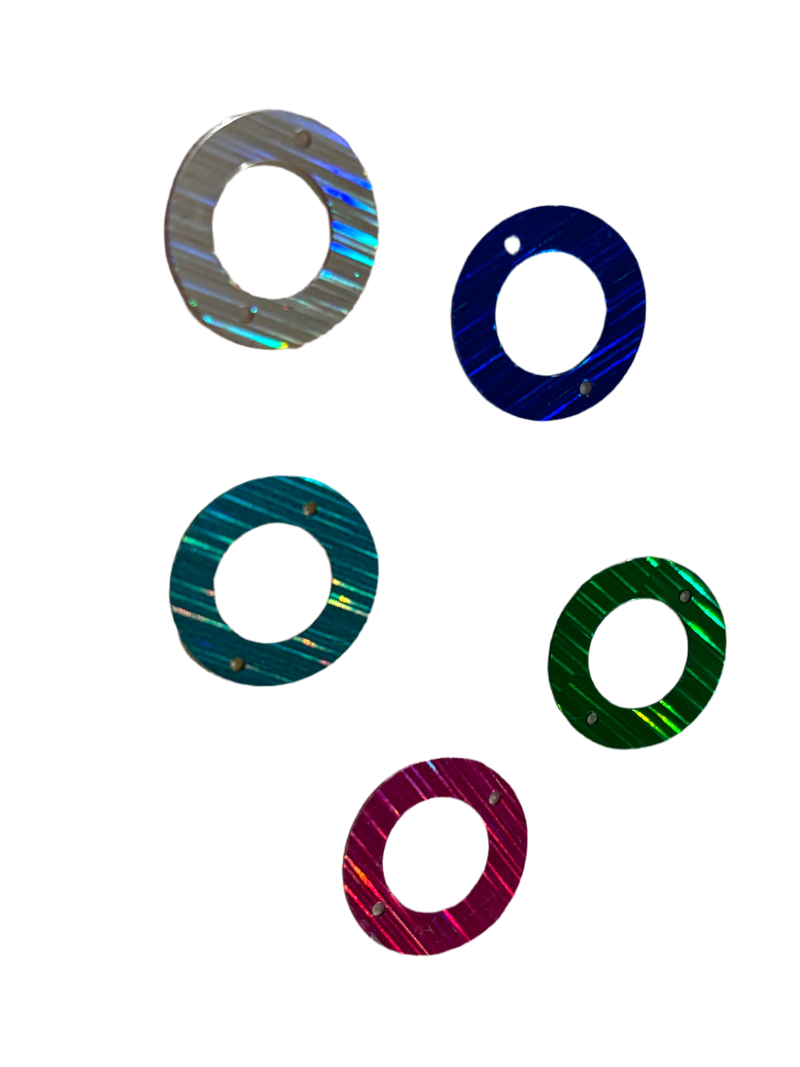 Embellishments Multicoloured Circles (Large size) (Pack of 5)