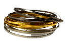Bangles for kids (Age 0-3), Set of 12 (Golden, Silver and Copper)