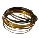 Bangles for kids (Age 0-3), Set of 12 (Golden, Silver and Copper)