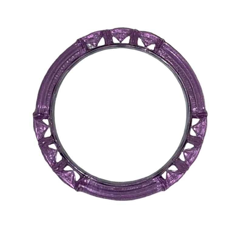 Purple translucent bangle for kids (Age 0-3)