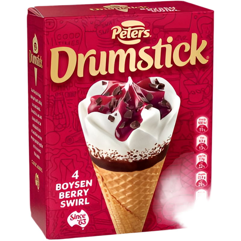 Peter's Drumstick Boysenberry Swirl 4 pack