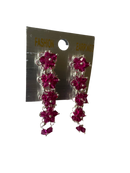 Floral Drop & Dangle Earrings (Magenta Pink)