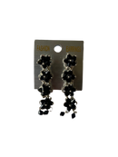 Floral Drop & Dangle Earrings (Black)