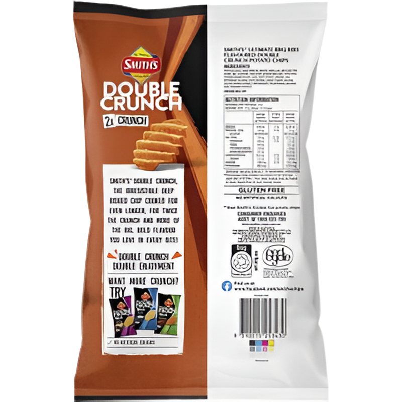 Smith's Double 2xCrunch Ultimate BBQ Ribs Potato Chips 150g