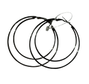 Silver Hoop in Hoop Earrings (Medium Size)