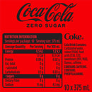 Coke Zero Sugar 375ml (each)