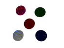 Embellishments Multicolour Circle (Large size) (Pack of 5)