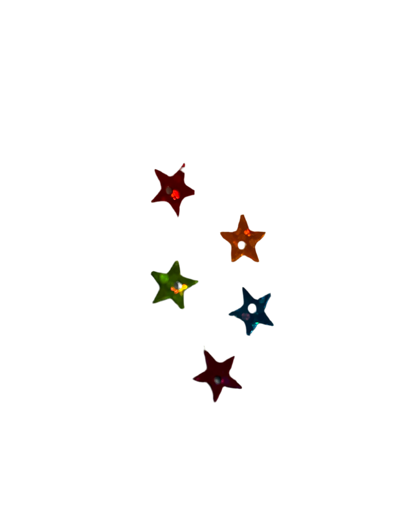 Embellishments Multicoloured Stars (Small size)(Pack of 5)