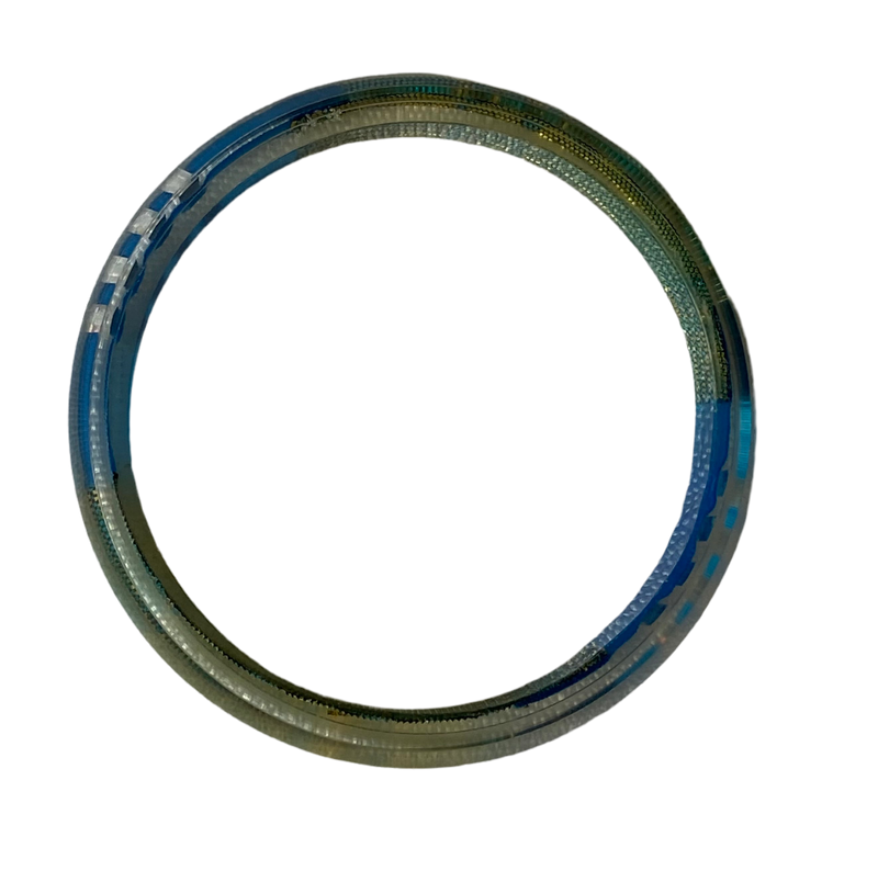 Blue-green translucent bangles for kids (Age 2-5)