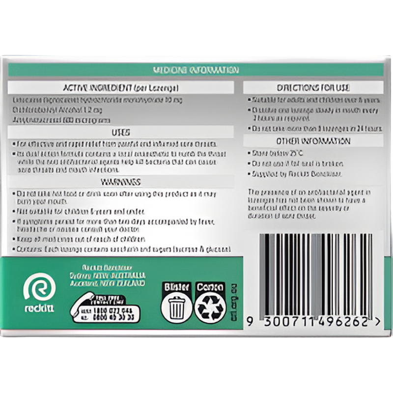 Strepsils Plus Anaesthetic Numbing Pain Relief Lozenges 16 pack