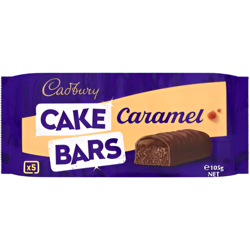 Cadbury Caramel Cake Bars 5 Pack 105g