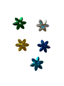 Embellishments Multicolour Flowers (Medium size) (Pack of 5)