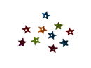 Embellishments Multicoloured Stars (Small size) (Pack of 10)