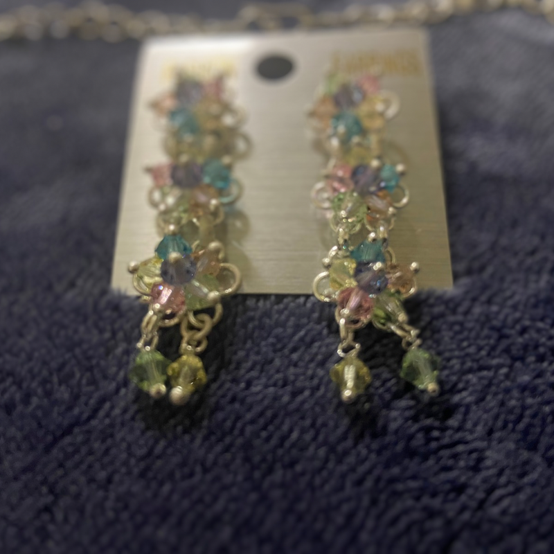 Multicoloured Necklace and Earring Set