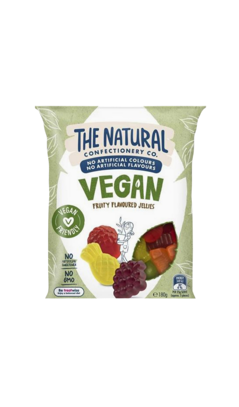 The Natural Confectionery Vegan Fruity Flavoured Lollies 180g