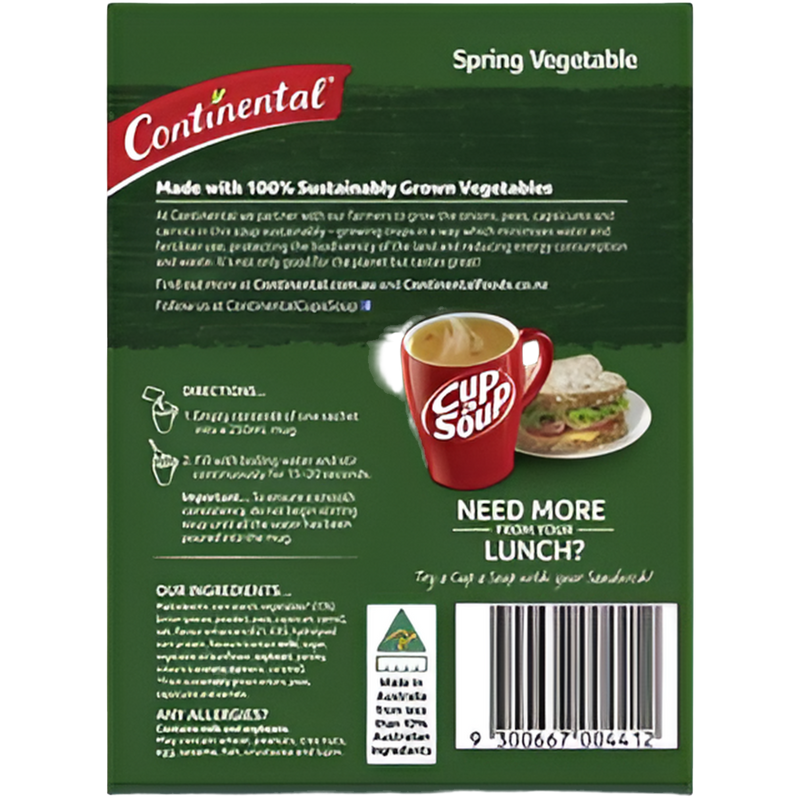 Continental Cup A Soup Classic Spring Vegetable