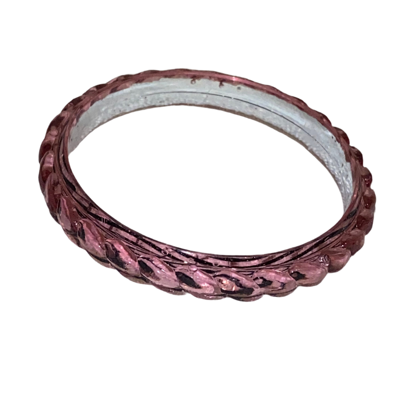 Rouge pink translucent bangle for kids (Age 0-3)