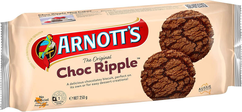 Arnott's Biscuits Choc Ripple Biscuits 250g