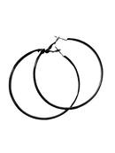 Silver Hoops Earrings (Medium Size)