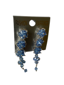 Floral Drop & Dangle Earrings (Blue)