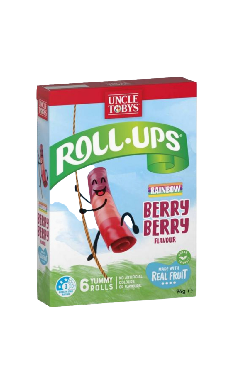 Uncle Tobys Roll-ups Berry Berry 6 Pack