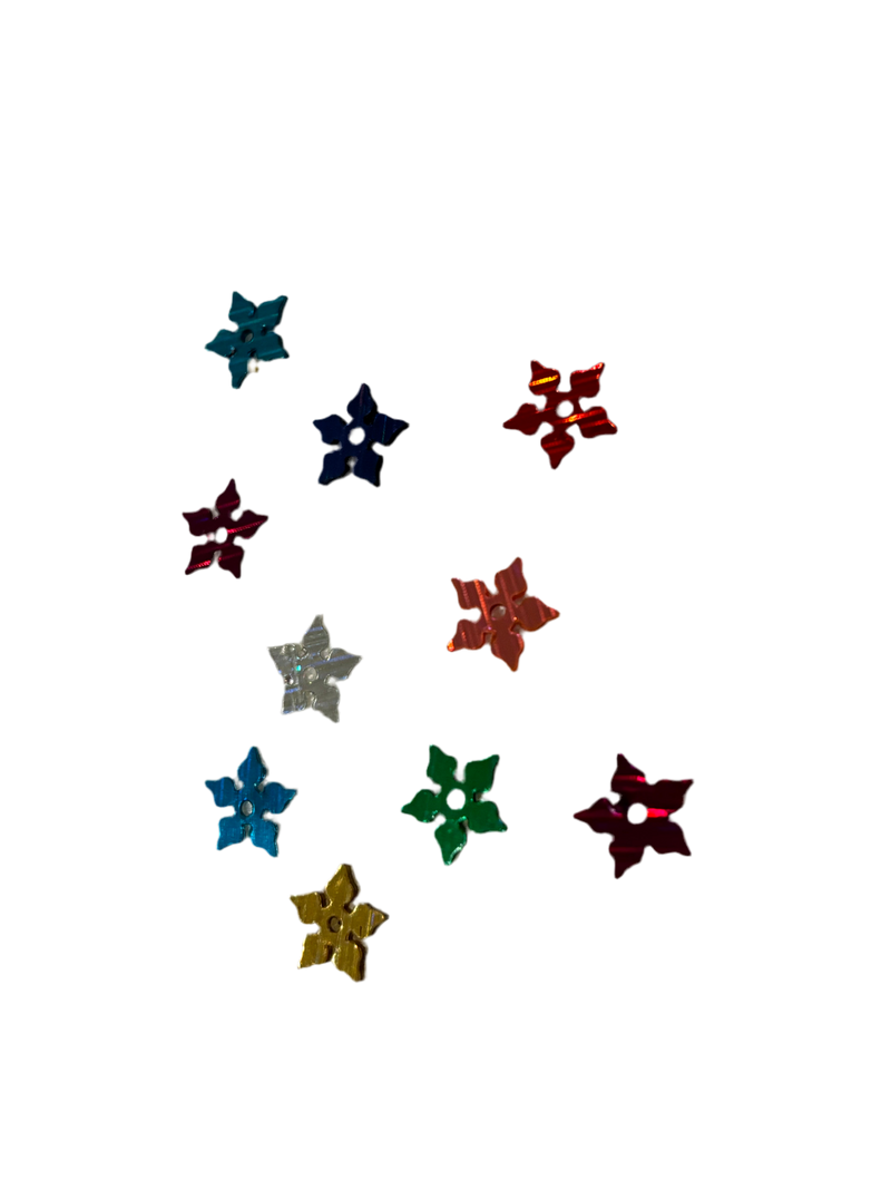 Embellishments Multicolour Stars (Small size) (Pack of 10)