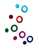 Embellishments Multicoloured Circles (Pack of 10)