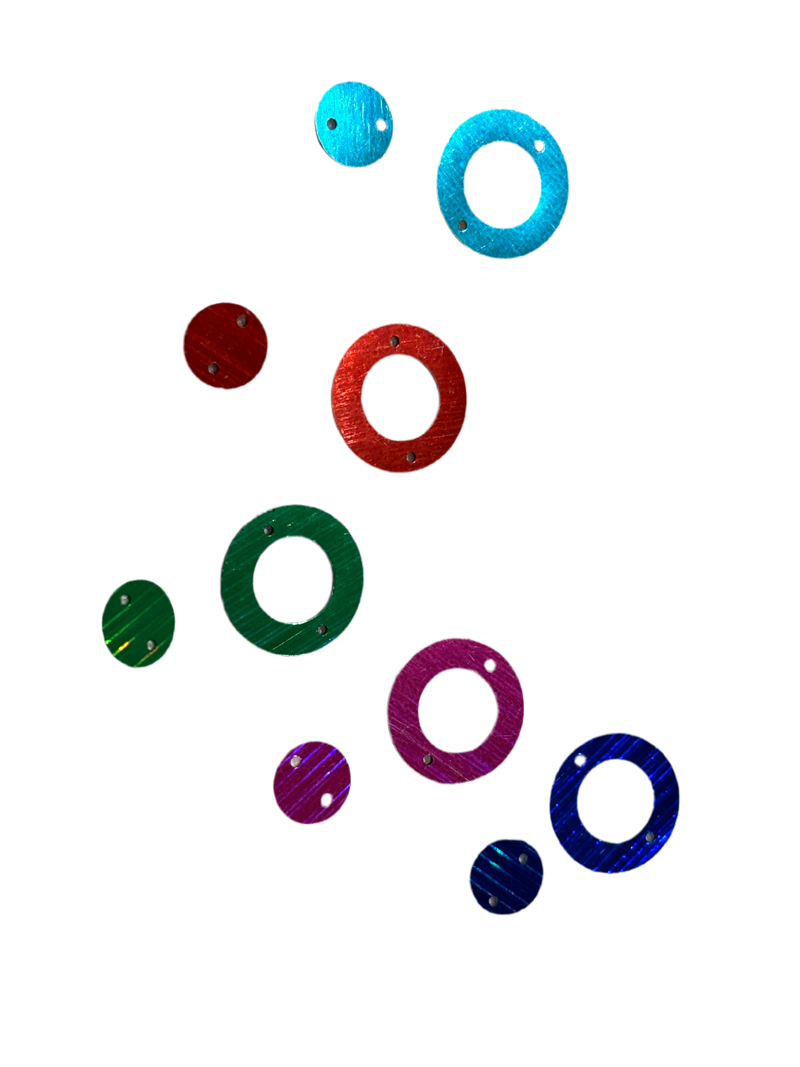 Embellishments Multicoloured Circles (Pack of 10)